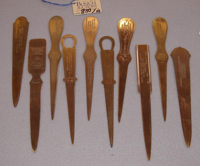 Lot of 10 vintage advertising