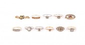 LOT OF 10K AND 14K JEWELRY12.2