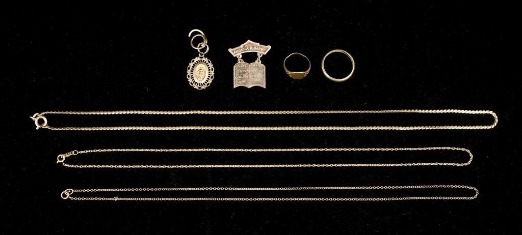 LOT OF 10K AND 14K GOLD