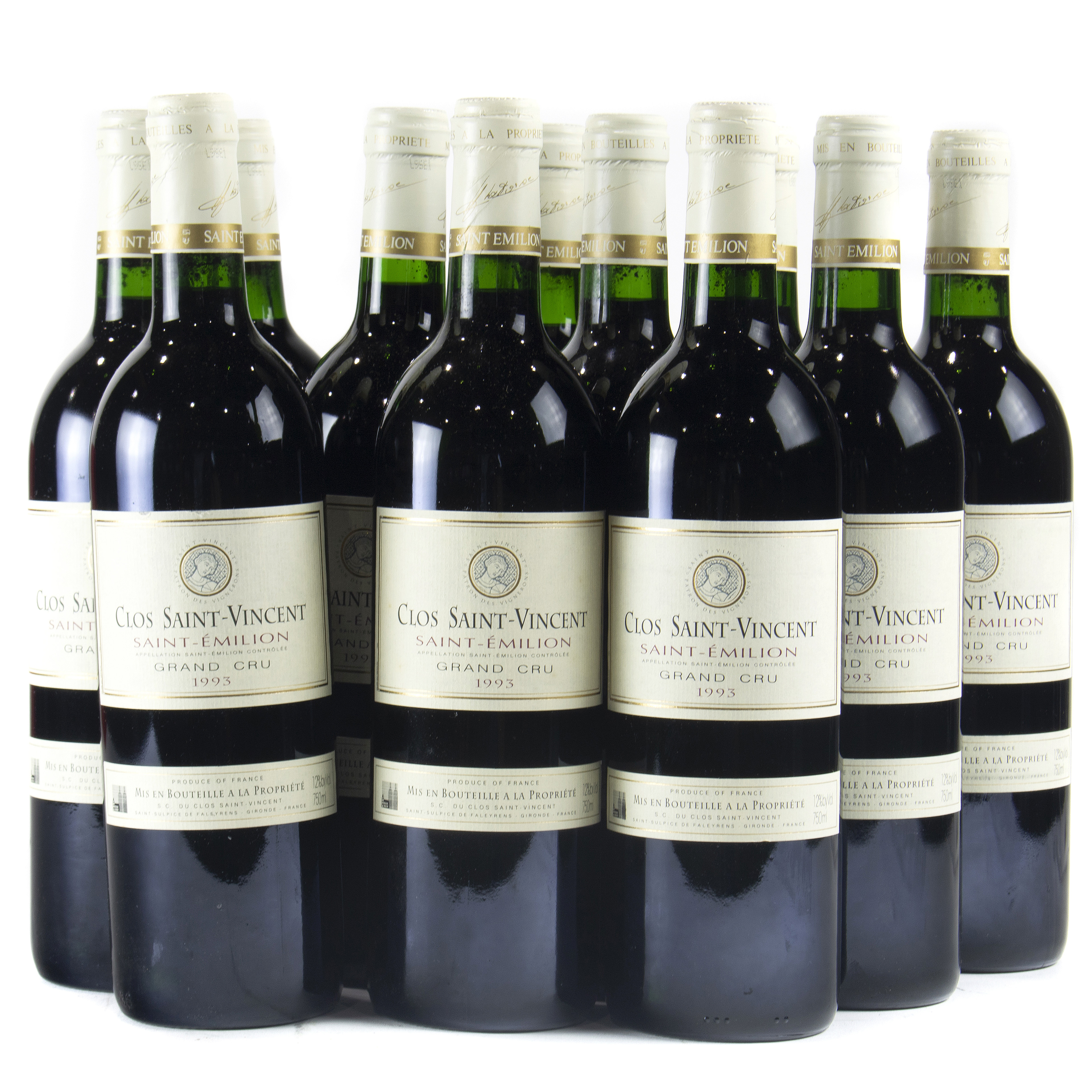 (LOT OF 11) 1993 CLOS SAINT-VINCENT