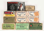 LOT OF 11: AMMUNITION BOXES.<b