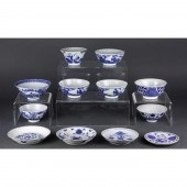 (LOT OF 11) CHINESE BLUE AND W
