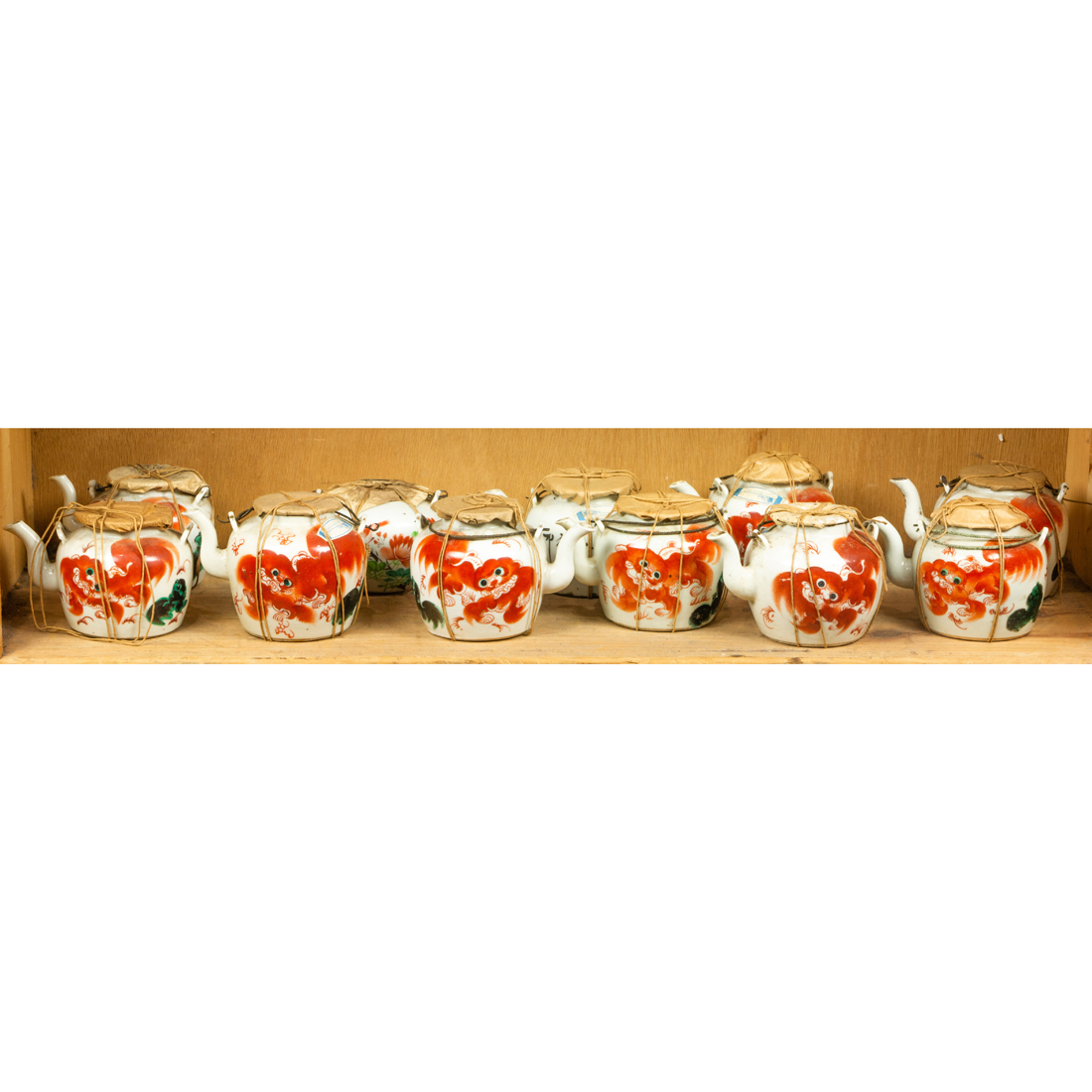 (LOT OF 11) CHINESE IRON-RED