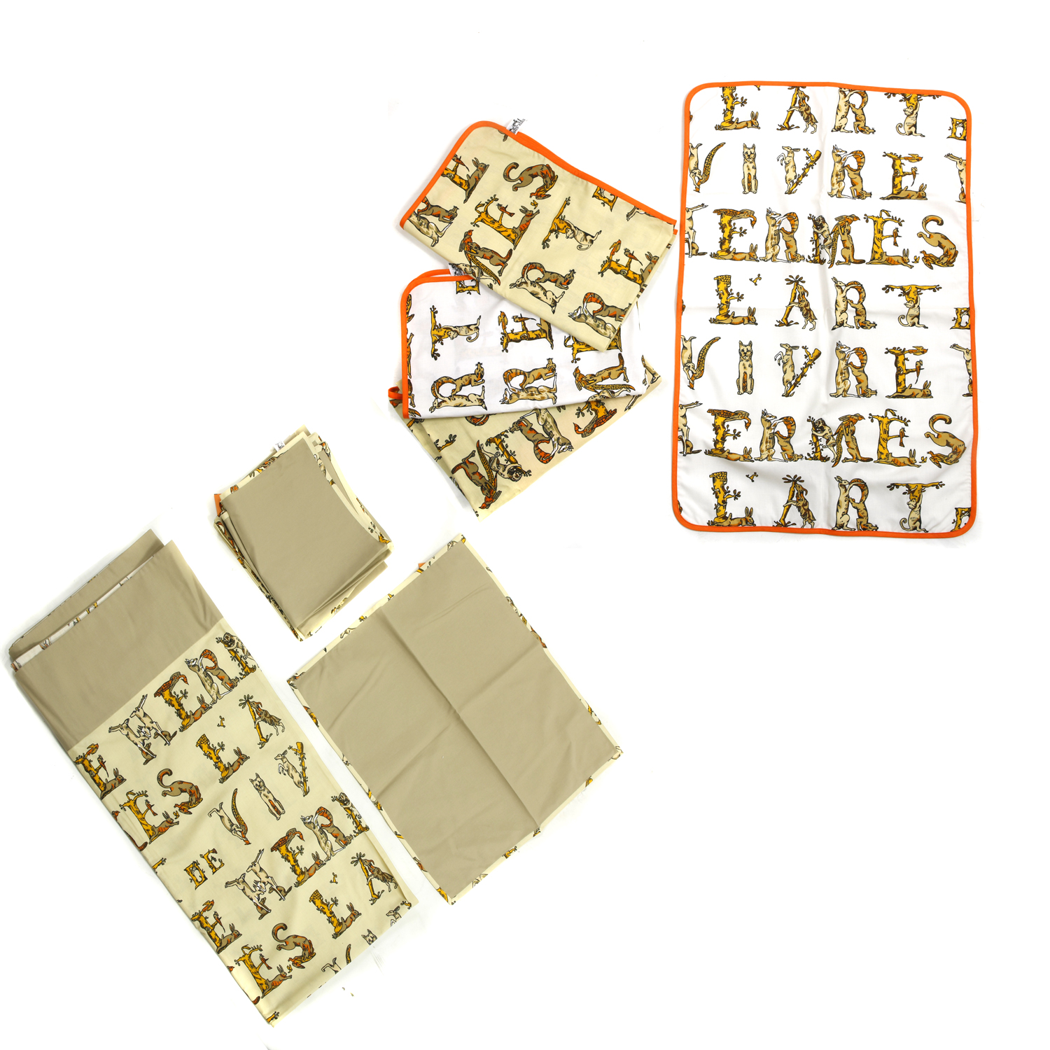 (LOT OF 11) HERMES COTTON TABLE