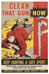 LOT OF 11 HUNTING SAFETY POSTE