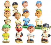 (LOT OF 12) BASEBALL BOBBLE HE
