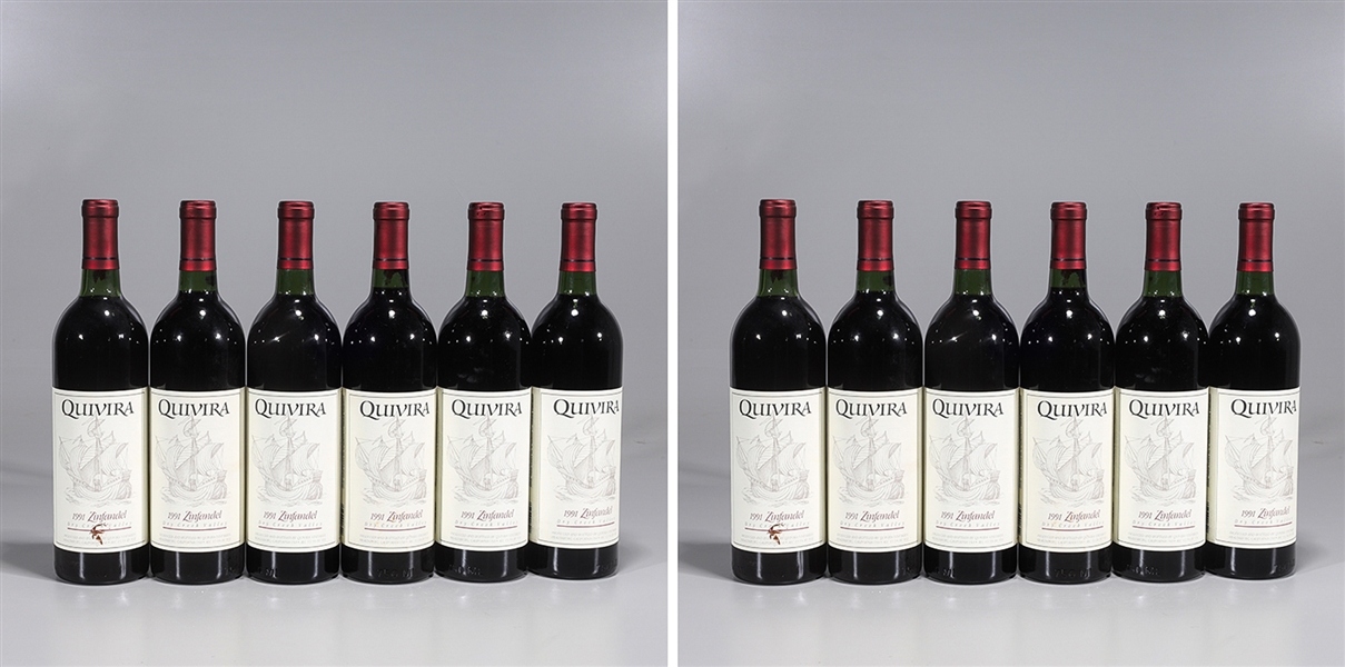 Lot of 12 bottles of Quivera 1991