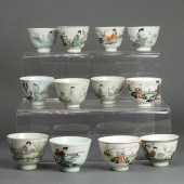 (LOT OF 12) CHINESE FAMILLE RO