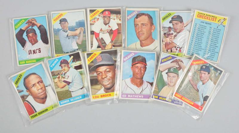 Lot of 12: Topps 1966 Baseball