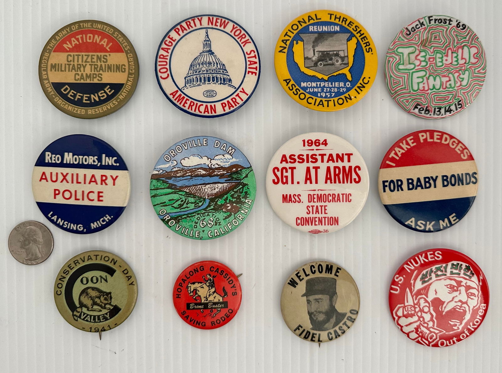 LOT OF 12 UNUSUAL VINTAGE EVENTS