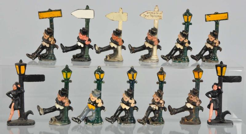 Lot of 13: Cast Iron Bottle