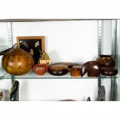 (LOT OF 13) GROUP OF WOOD BOWL
