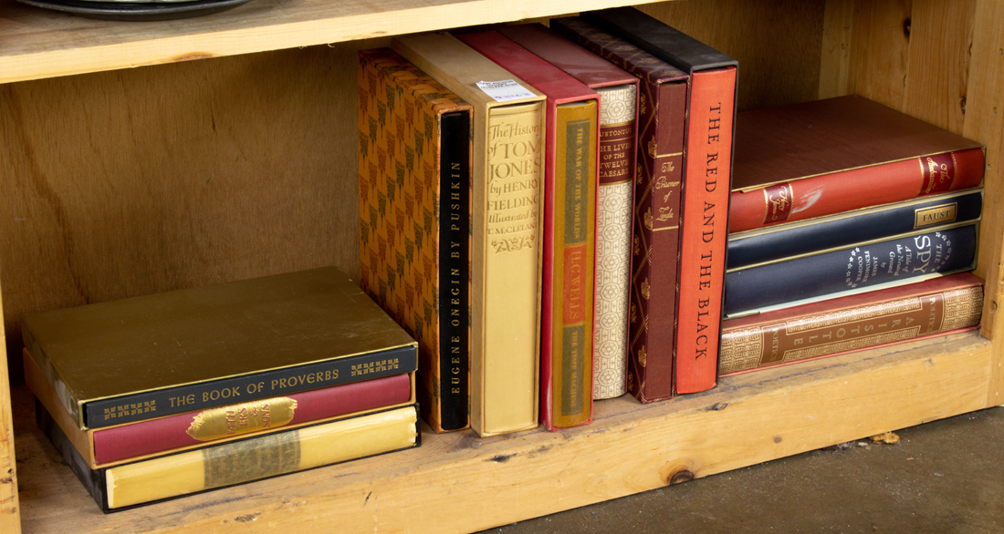 (LOT OF 13) ONE SHELF OF