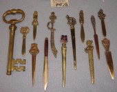 Lot of 13 vintage brass miniat