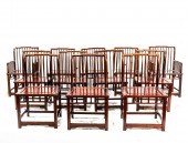 (LOT OF 14) CHINESE HARDWOOD D
