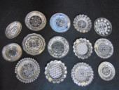 LOT OF 14 SANDWICH GLASS & FLI