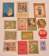 LOT OF 14 VINTAGE ADVERTISING
