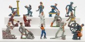 LOT OF 15 BARCLAY MANOIL TOY F