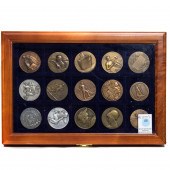 (LOT OF 15) BRONZE MEDALS (lot