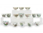 (LOT OF 15) CHINESE FAMILLE RO
