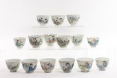 (LOT OF 15) CHINESE FAMILLE RO