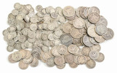 LOT OF 157 BARBER DIMES, 36 BA