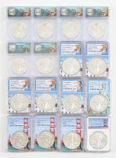 LOT OF 16: AMERICAN SILVER EAG