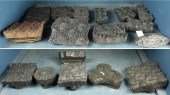 (LOT OF 16) CARVED TEXTILE PRI