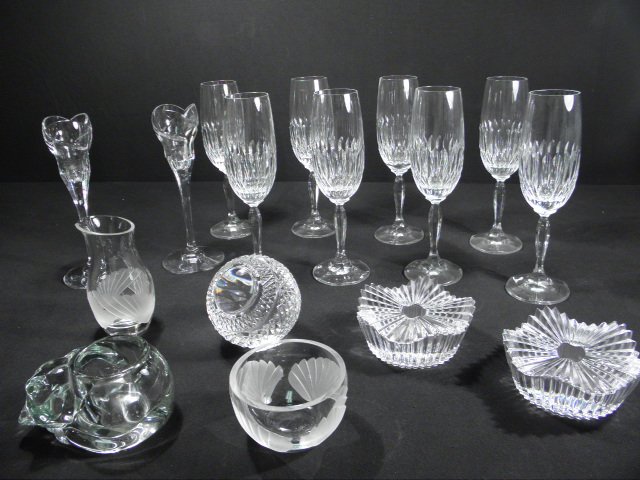 Lot of 16 pieces of assorted cut