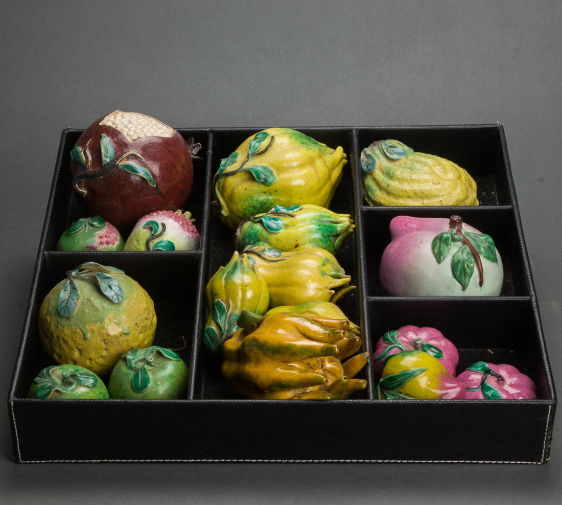 (LOT OF 17) CHINESE ENAMELED