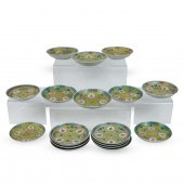 (LOT OF 18)CHINESE FAMILLE ROS