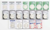 LOT OF 19: AMERICAN SILVER EAG