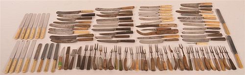 LOT OF 19TH C. BONE & WOOD