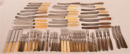 LOT OF 19TH C. BONE & WOOD