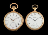 LOT OF 2: 14K GOLD OPEN FACE P