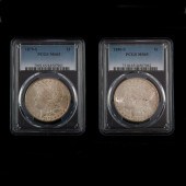 (LOT OF 2) 1879S, 1880S MORGAN