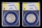 (LOT OF 2) 1938-D WALKING LIBE