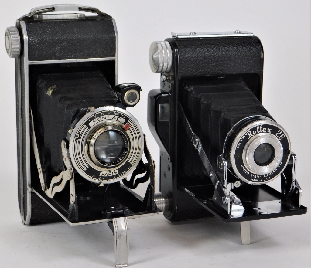 LOT OF 2 1940S FOLDING CAMERAS