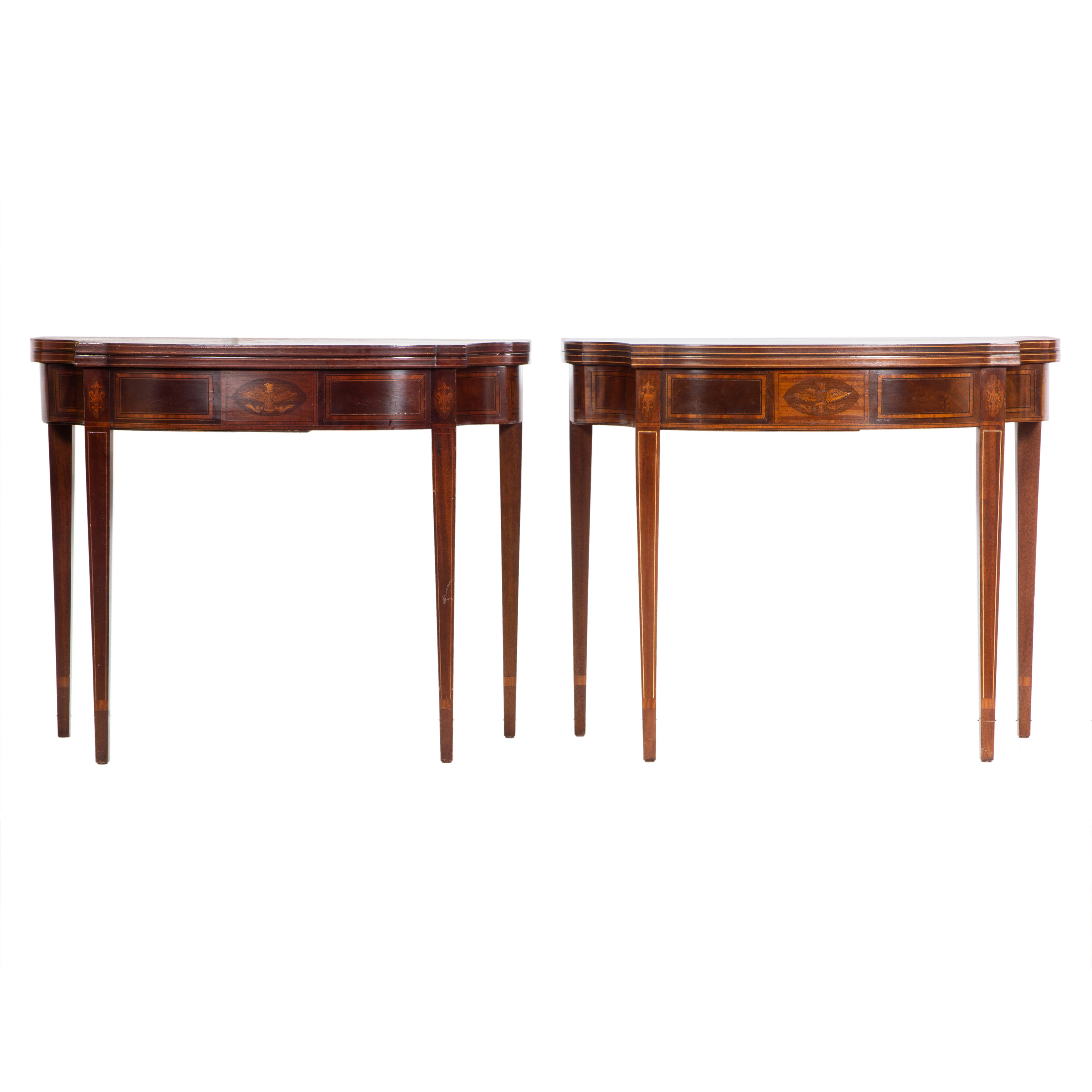 (LOT OF 2) A PAIR OF REGENCY
