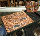(LOT OF 2) ABORIGINAL ART PIEC