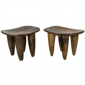 (LOT OF 2) AFRICAN SENUFO WOOD