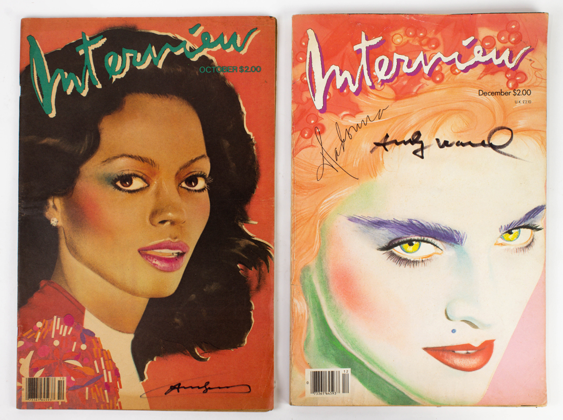(LOT OF 2) ANDY WARHOL SIGNED