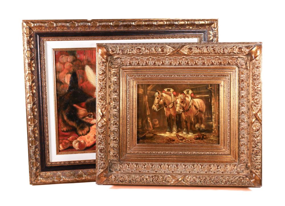 LOT OF 2 ANIMAL PORTRAITSLot of 2