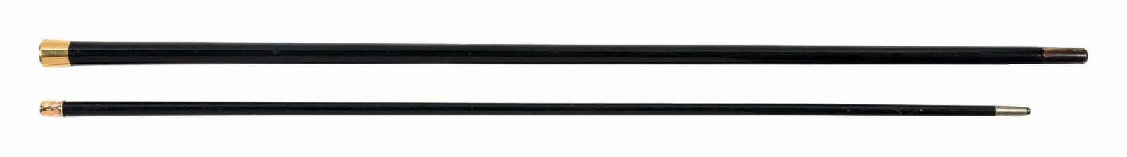 LOT OF 2: ANTIQUE WALKING STICK