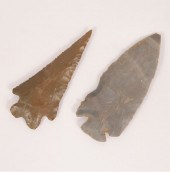 Lot of 2 archaic hornstone poi