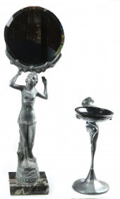 (LOT OF 2) ART DECO STYLE NUDE