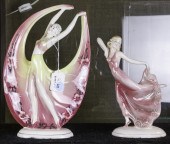 (LOT OF 2) ART DECO KATZHUTTE