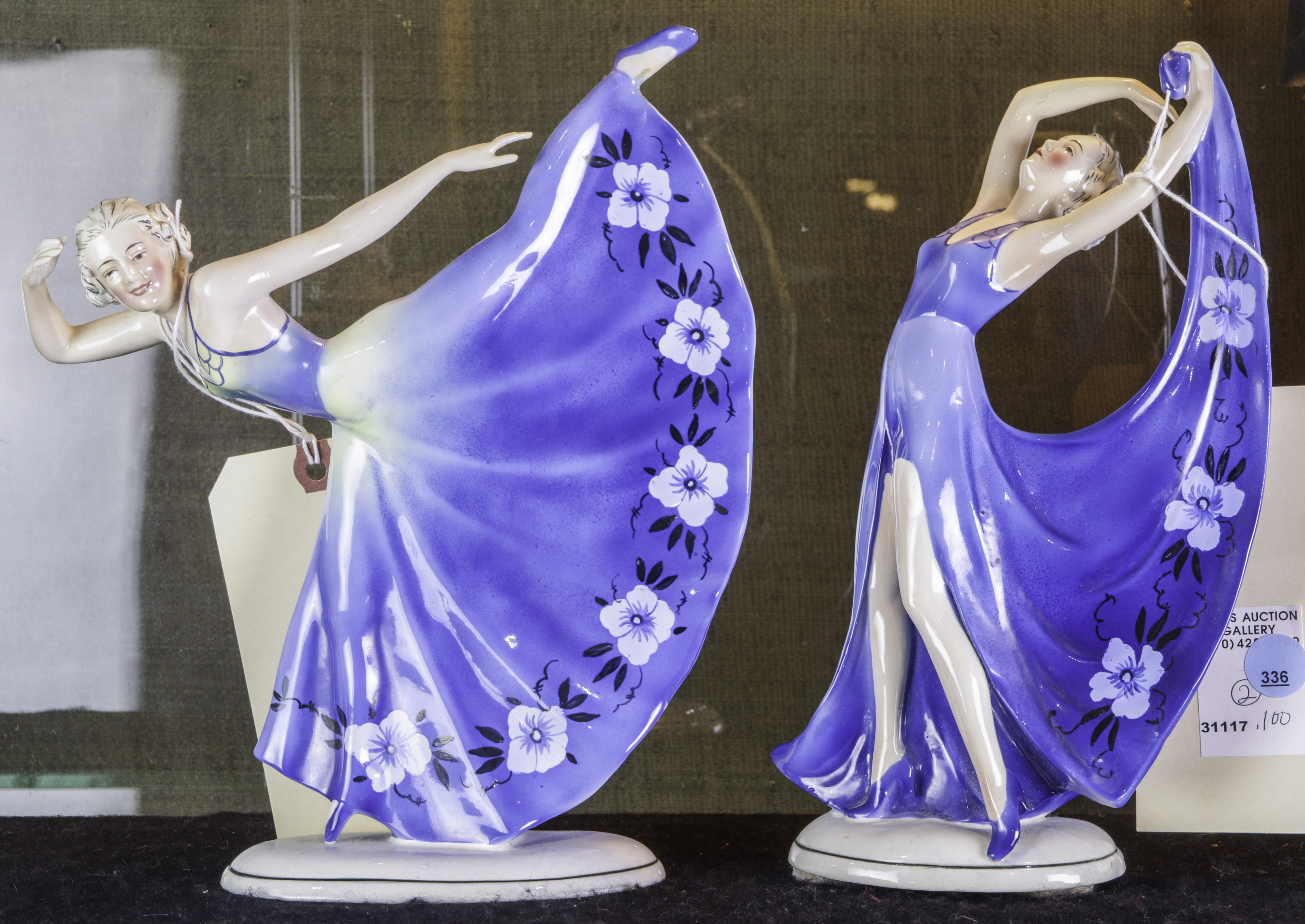 (LOT OF 2) ART DECO KATZHUTTE