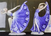 (LOT OF 2) ART DECO KATZHUTTE