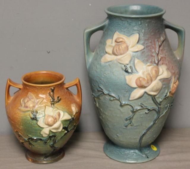 Lot of 2 Art Pottery Roseville